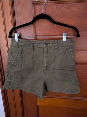 Madewell Olive Green Utility Shorts